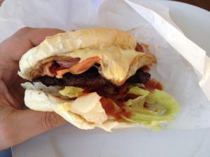 A typically tasty burger from Gaby's