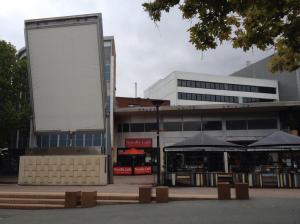 behind the big screen