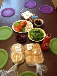 healthy burger feast