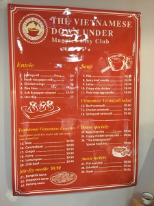 downunder vietnamese menu IMG_6881